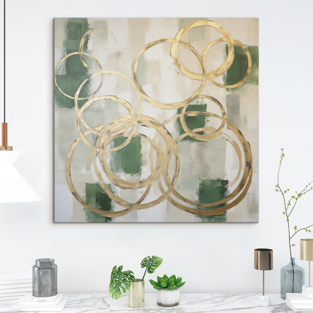 Cirkels en vierkanten schilderen — interieur 2