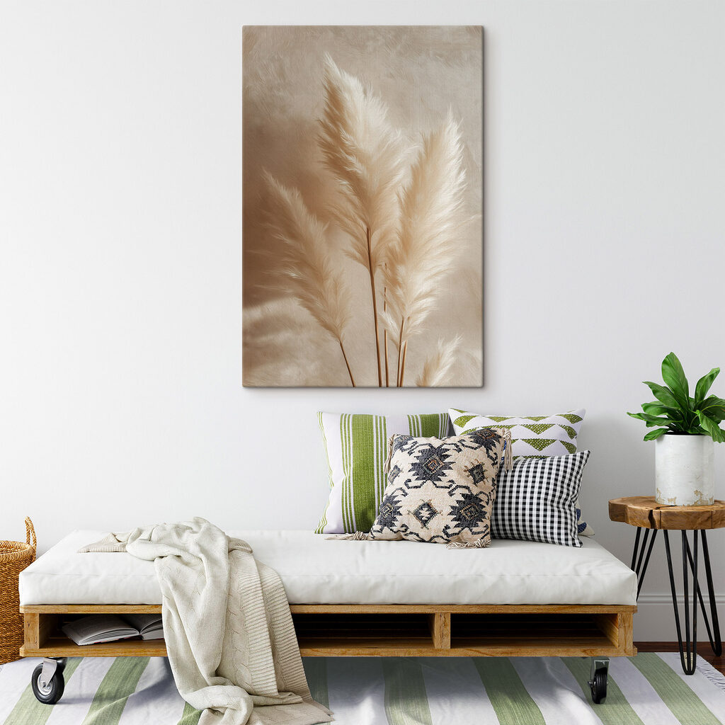 Zachte, luchtige planten in warme tinten — interieur 2