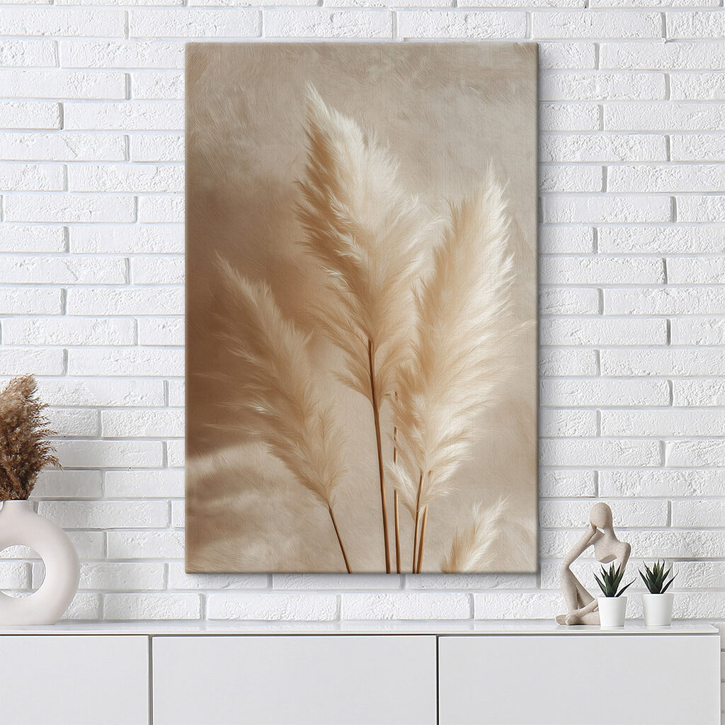 Zachte, luchtige planten in warme tinten — interieur 1