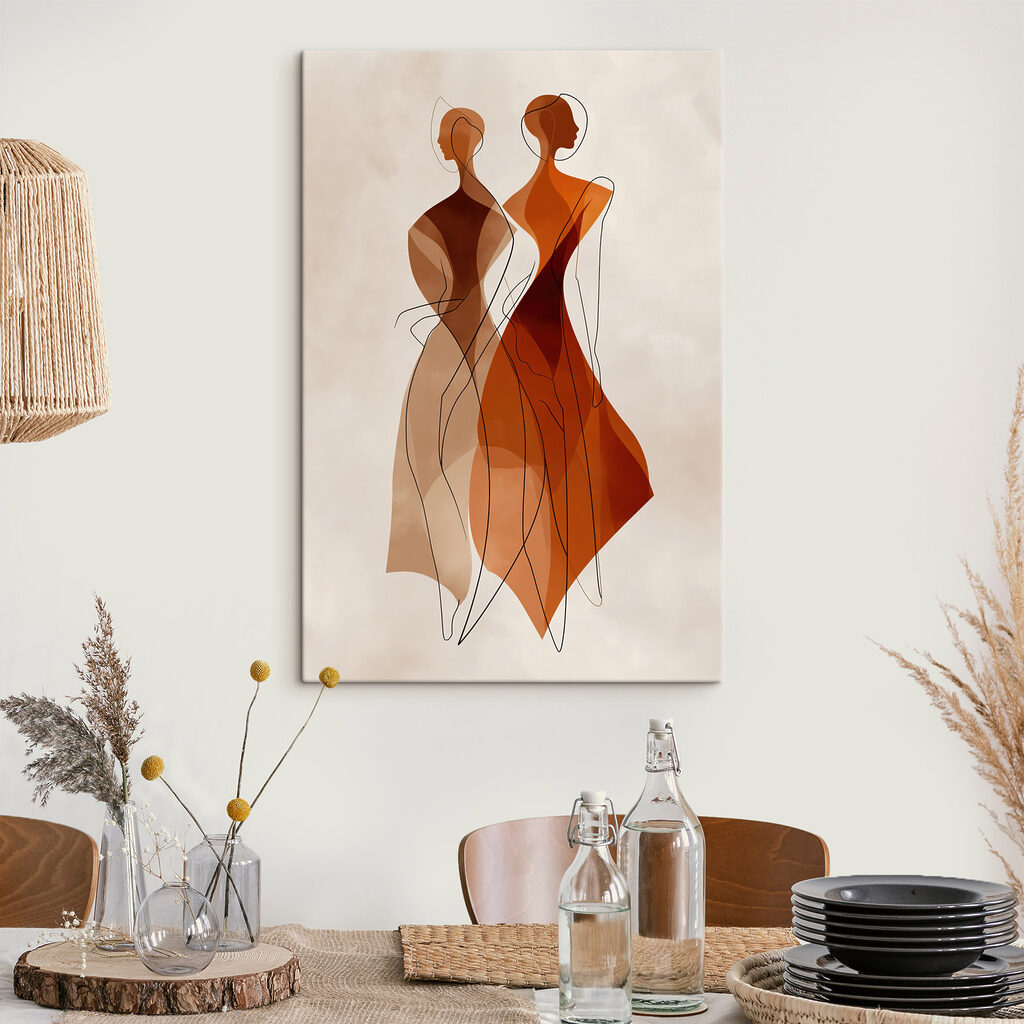 Tekening van twee vrouwen — interieur 1