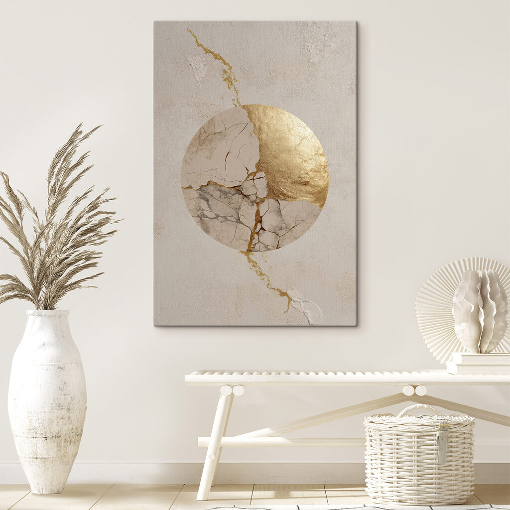 Scheuren zorgen voor een kunstzinnig patroon in het oppervlak — interieur 2