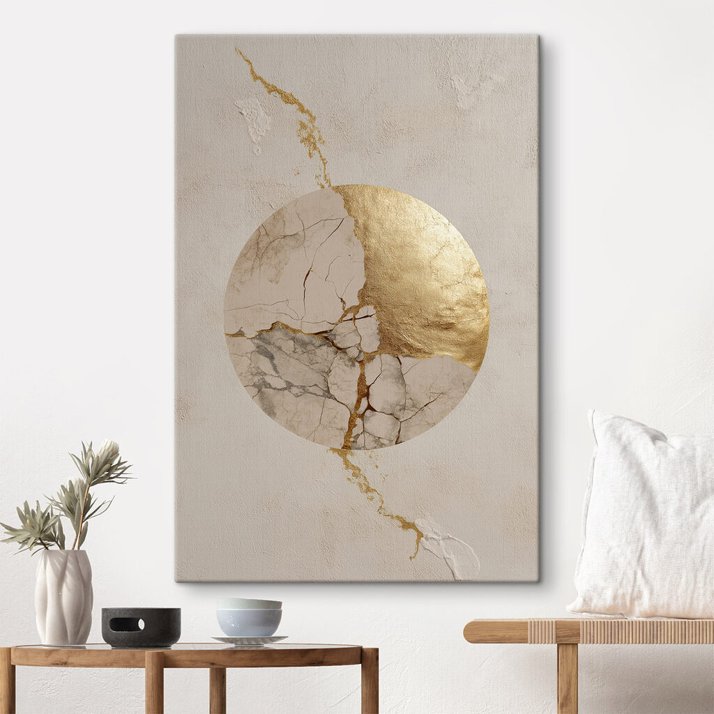 Scheuren zorgen voor een kunstzinnig patroon in het oppervlak — interieur 1