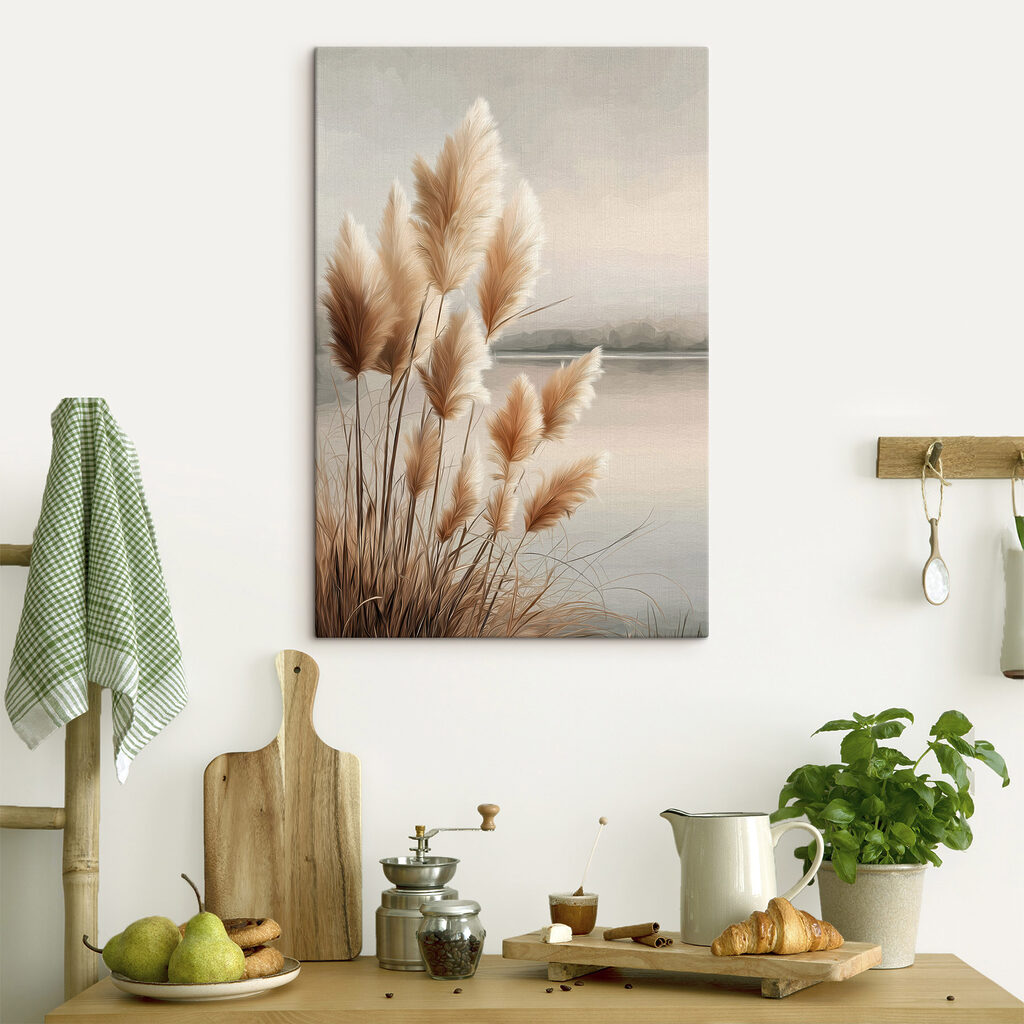 Zacht wuivende grassen aan de waterkant — interieur 2