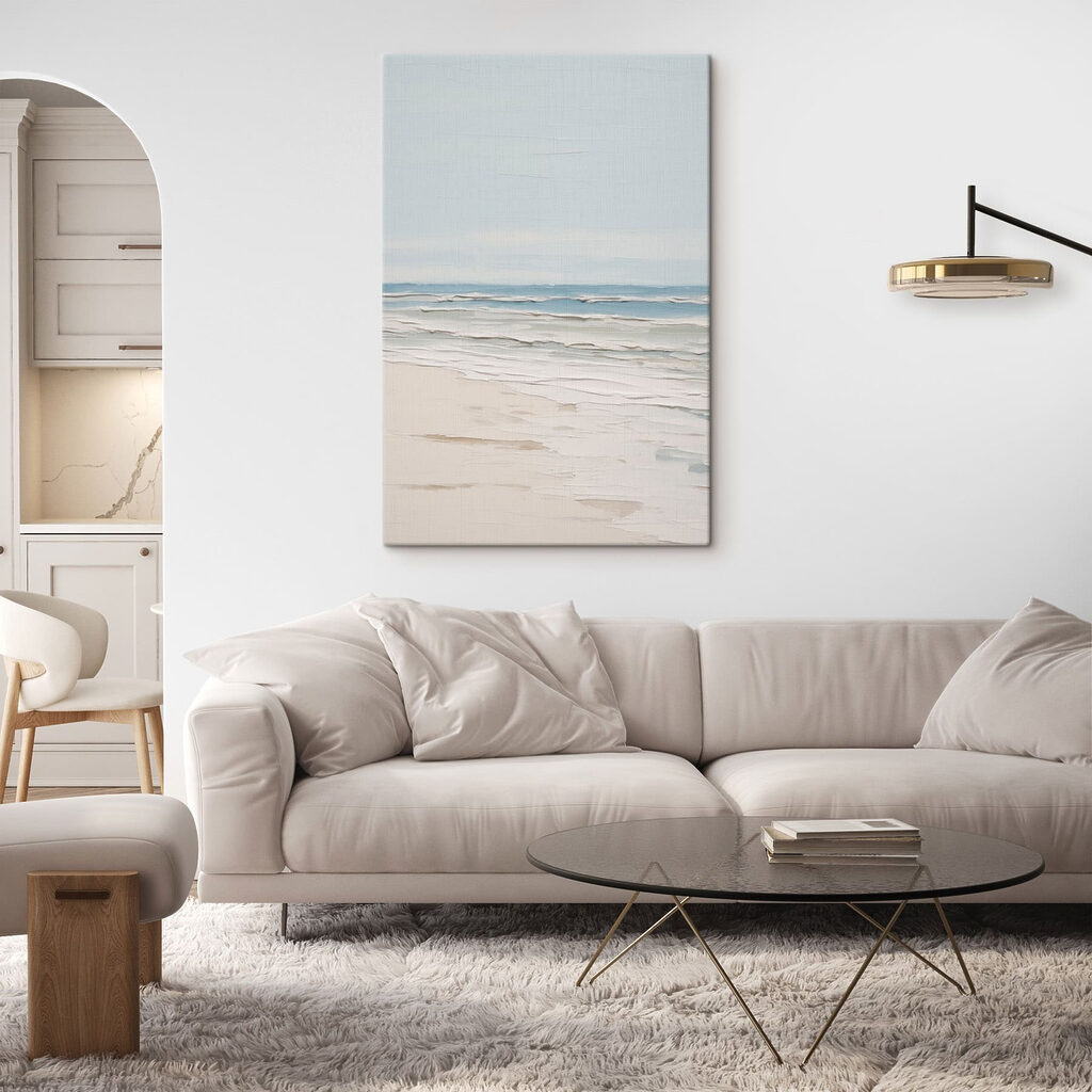 Bleke branding langs zand — interieur 3