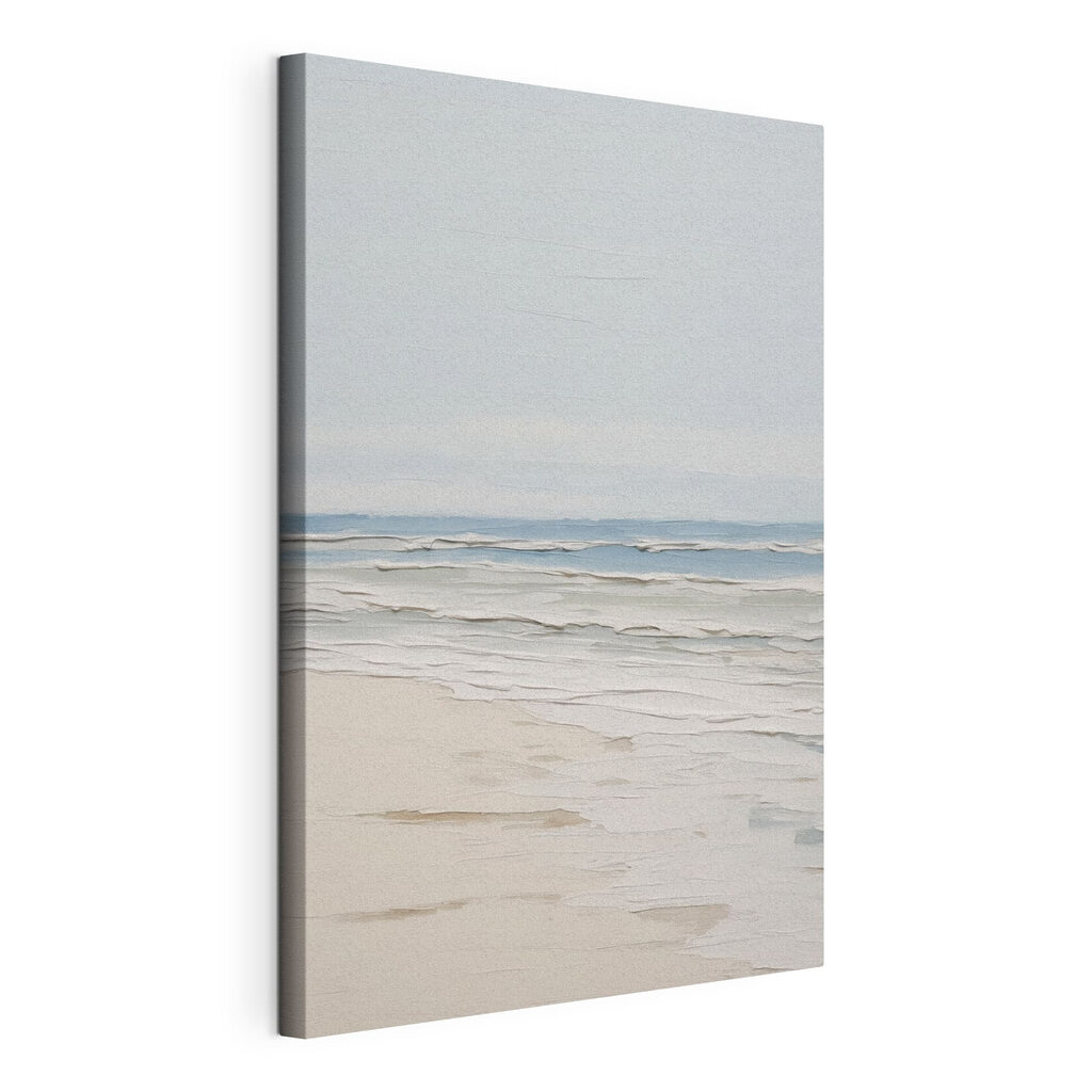 Bleke branding langs zand — productweergave