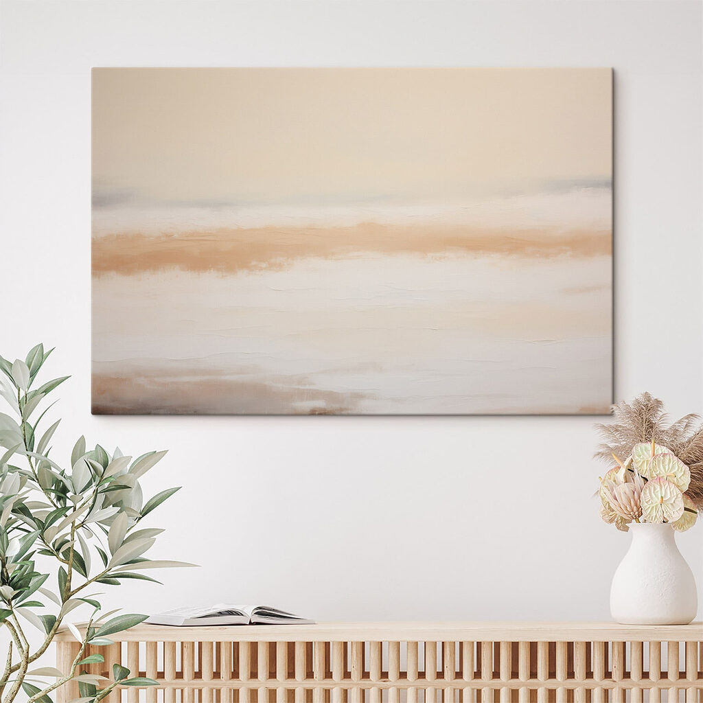 Zachte horizon in zandverf — interieur 1