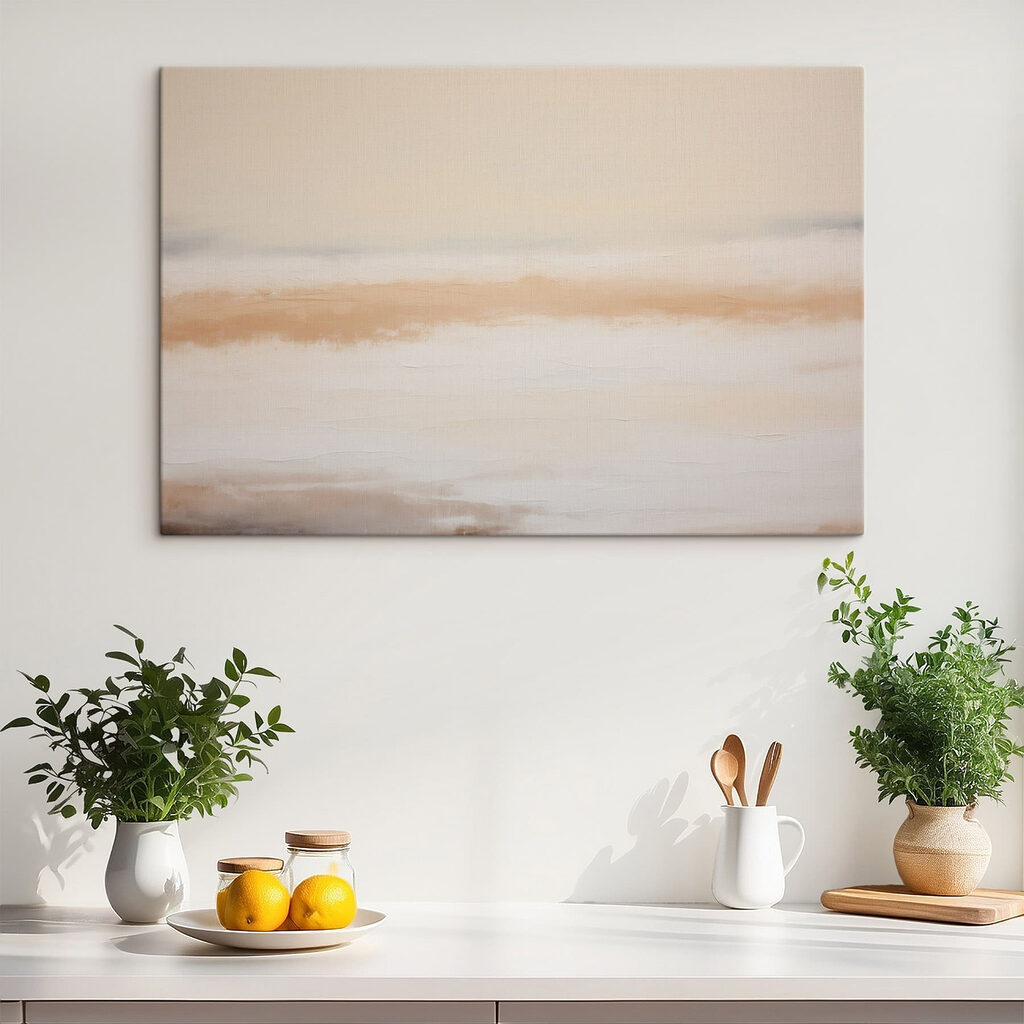 Zachte horizon in zandverf — interieur 3