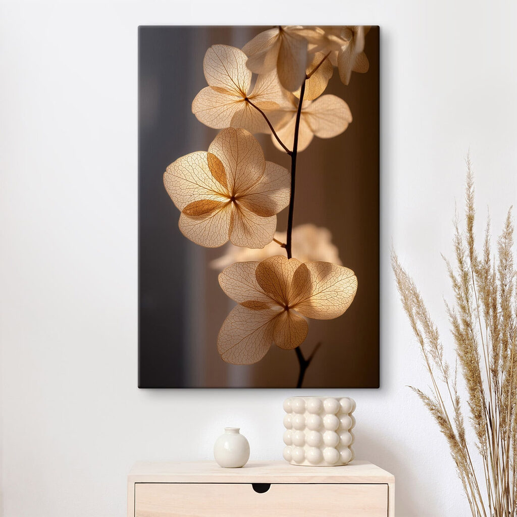 Lichte bloesem in avondschaduw — interieur 3