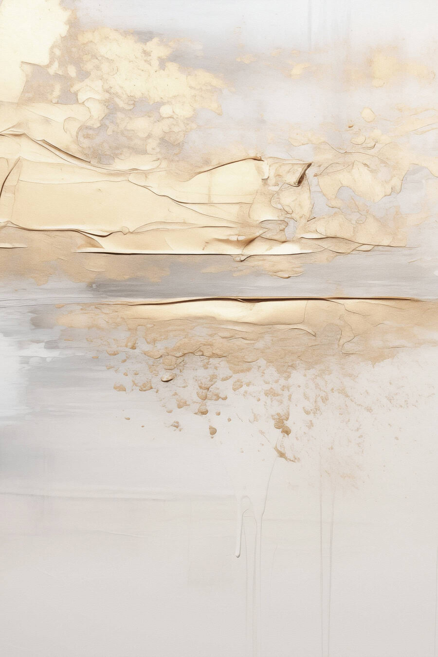 Zachte tinten versmelten tot een serene abstractie — volledig ontwerp