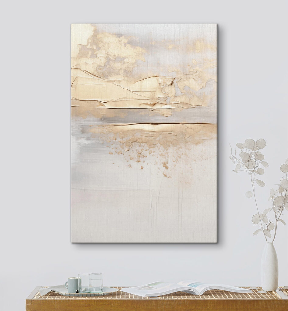 Zachte tinten versmelten tot een serene abstractie — interieur 1