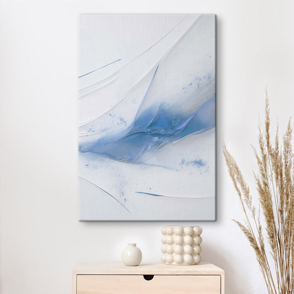 Blauwe en witte verf — interieur 2