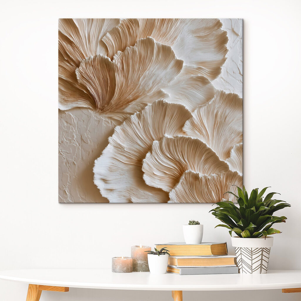 Elegante patronen met vloeiende vormen in een interieur