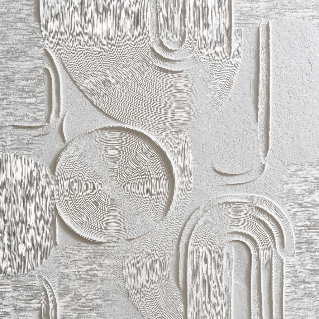 Witte bogen in ribbelreliëf — volledig ontwerp