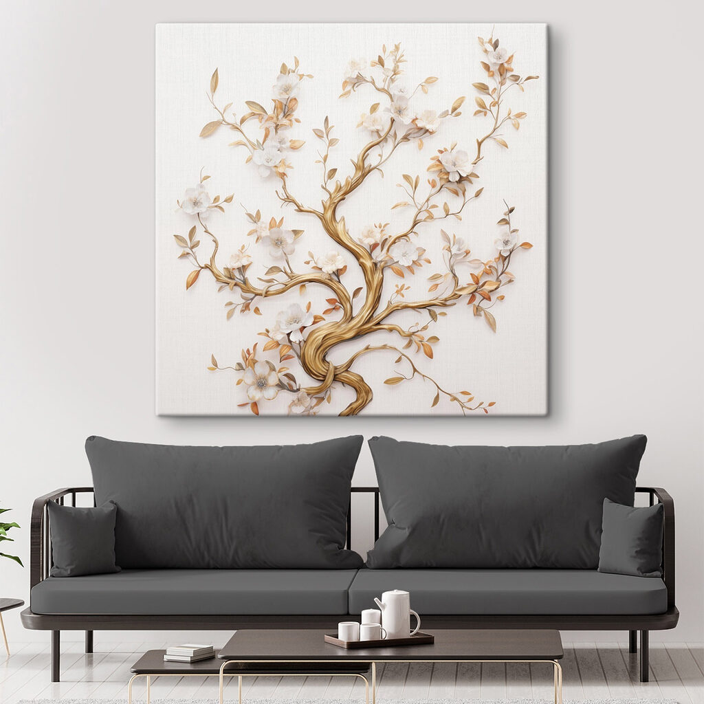 Bloesemboom met gouden stam — interieur 2