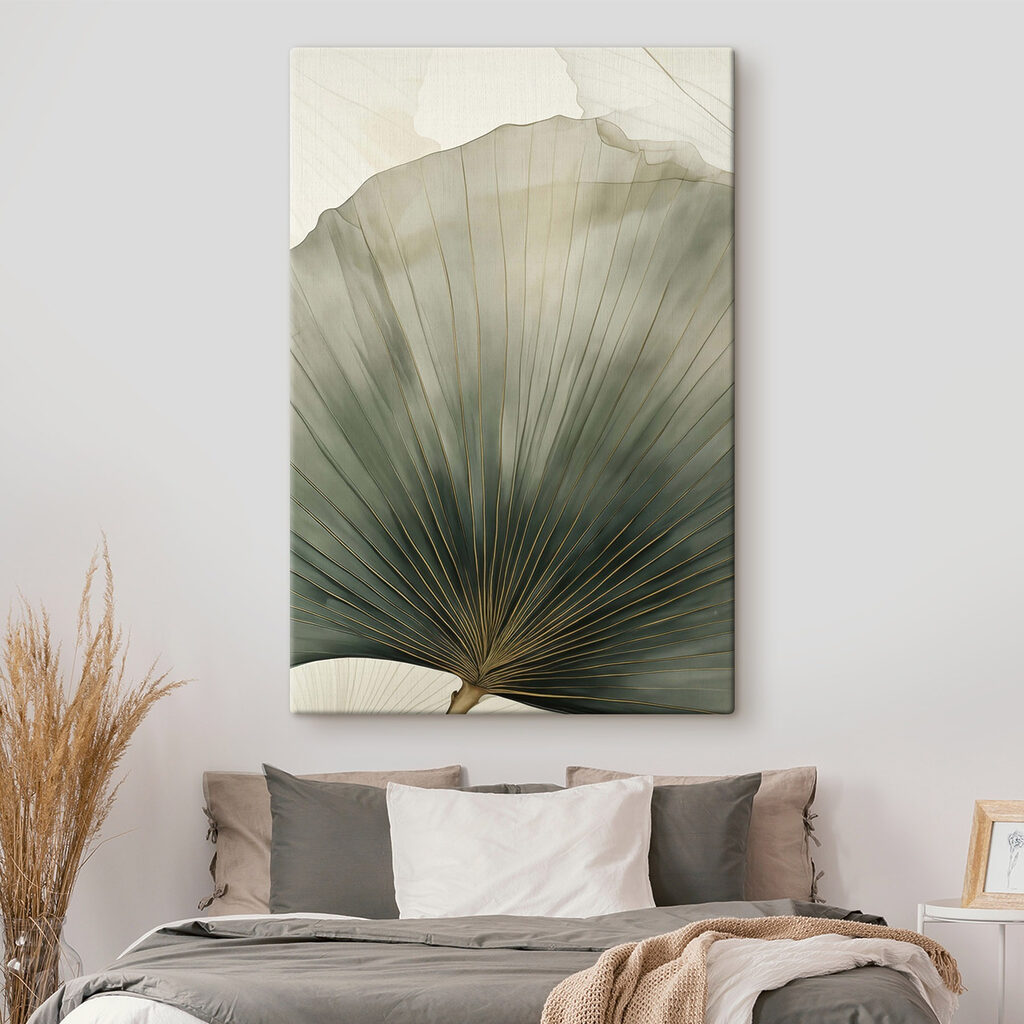 Verfijnde bladmotieven in zachte tinten — interieur 2