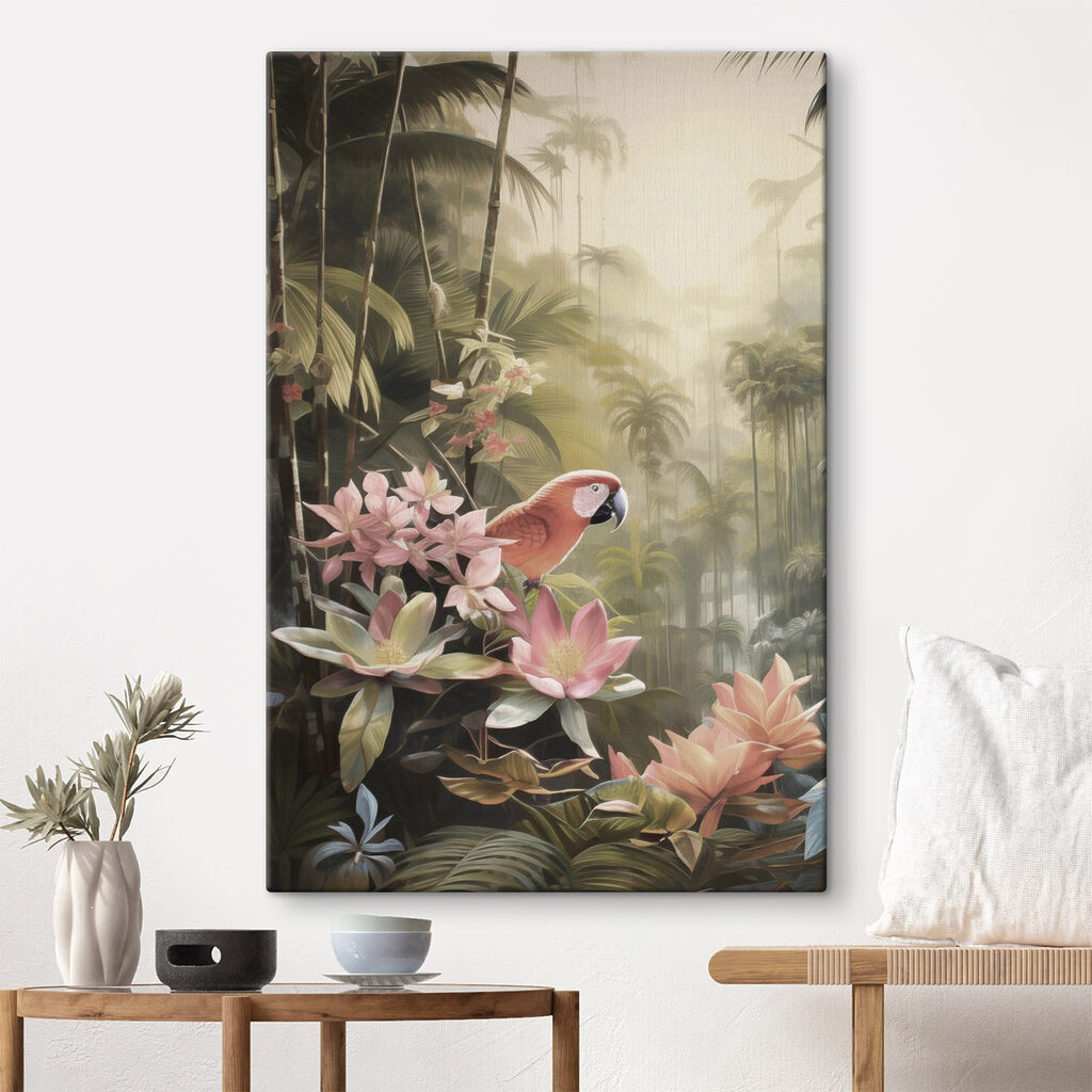 Vogel die op bloemen zit — interieur 2