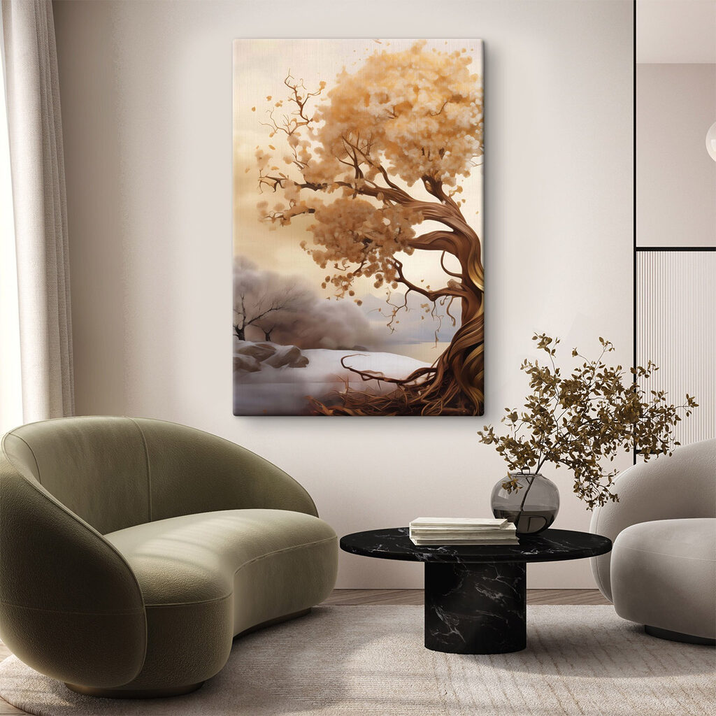Boom met witte bloemen — interieur 2