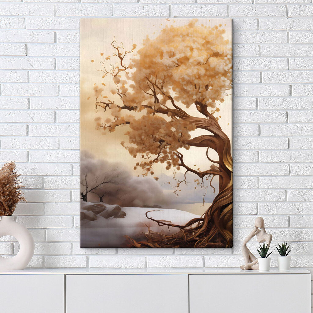 Boom met witte bloemen — interieur 1