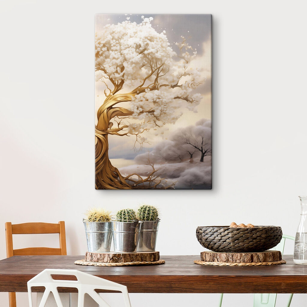Boom met witte bloemen — interieur 1
