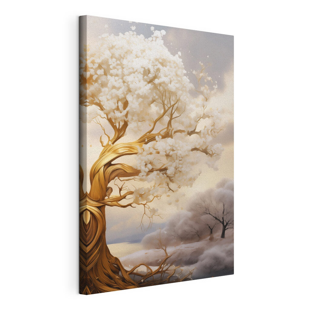 Boom met witte bloemen — productweergave
