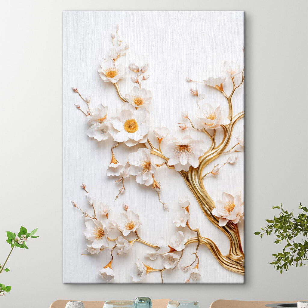 Boom met witte bloemen — interieur 1
