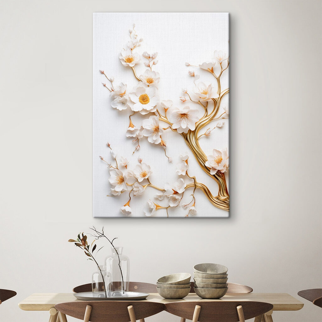Boom met witte bloemen — interieur 2