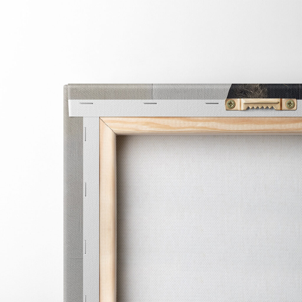 Zwart-wit geometrisch patroon — achterkant