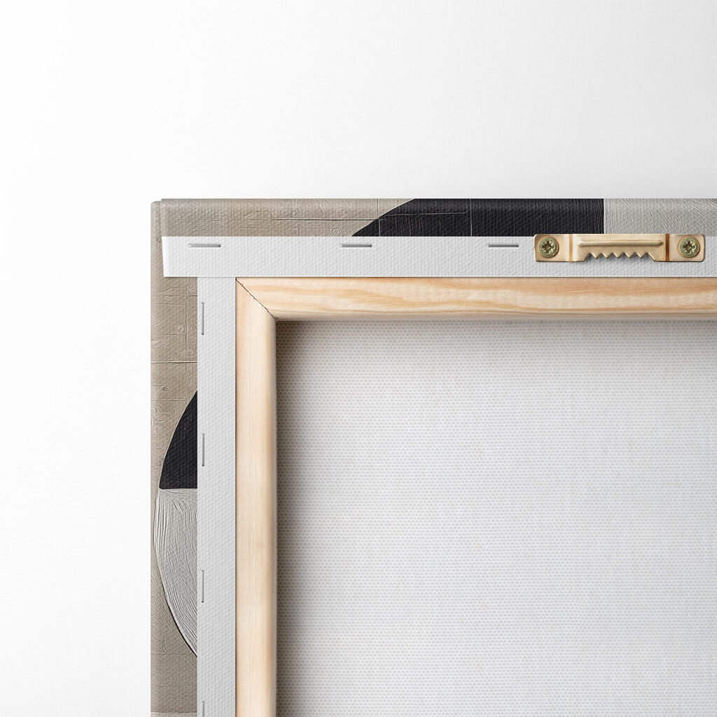 Zwart-wit geometrisch ontwerp — achterkant