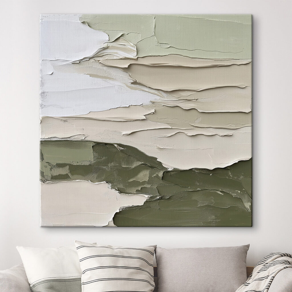 Rustgevend landschap in zachte tinten — interieur 1