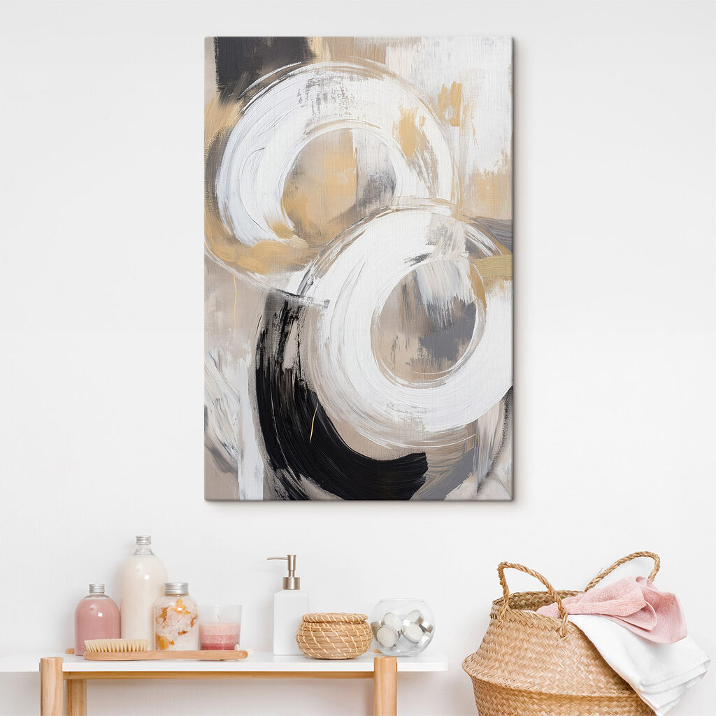 Cirkels en stippen schilderen — interieur 2