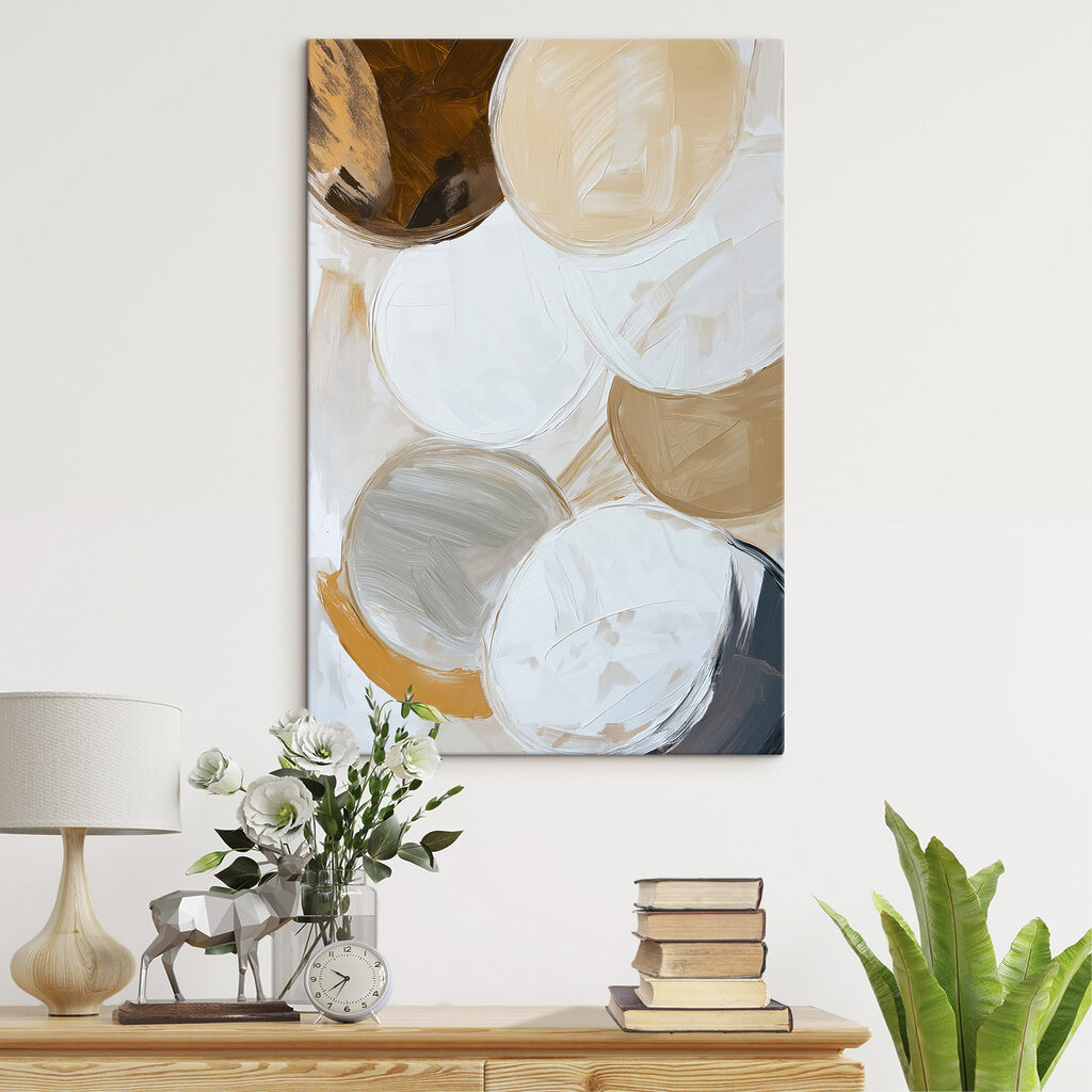 Gouden verf naast wittinten — interieur 1