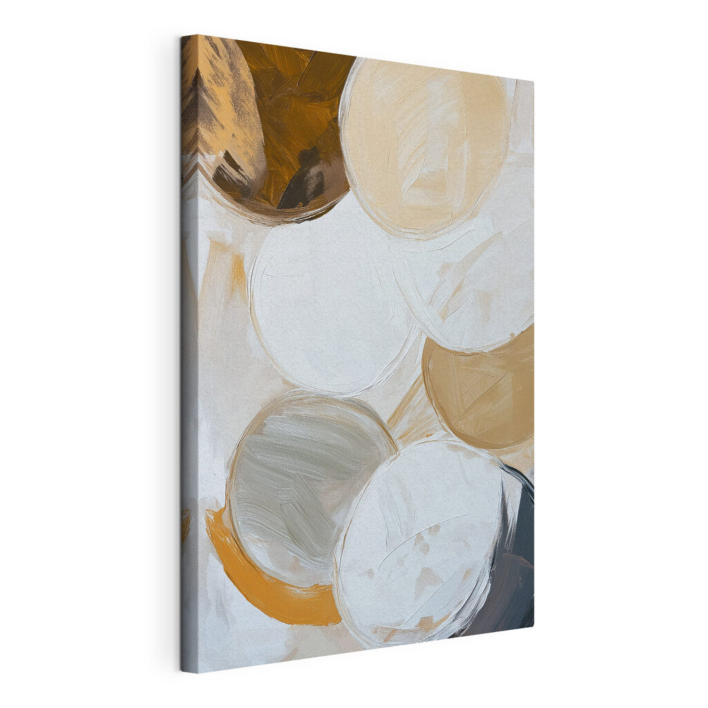 Gouden verf naast wittinten — productweergave