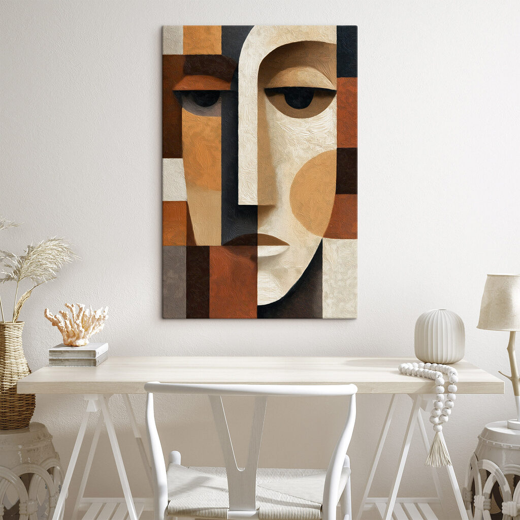 Gezicht gemaakt van een stuk stof — interieur 2