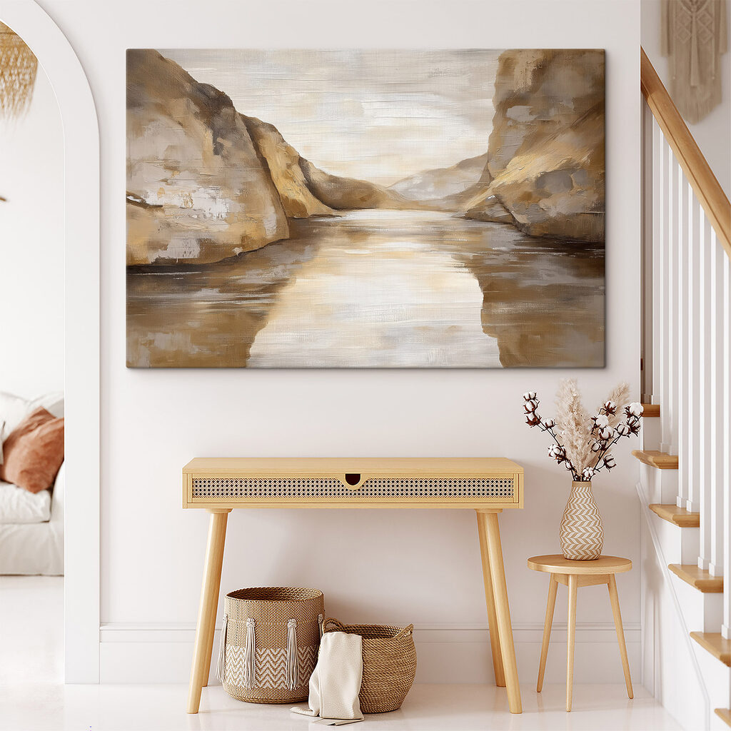 Rotskust in gouden nevel — interieur 1