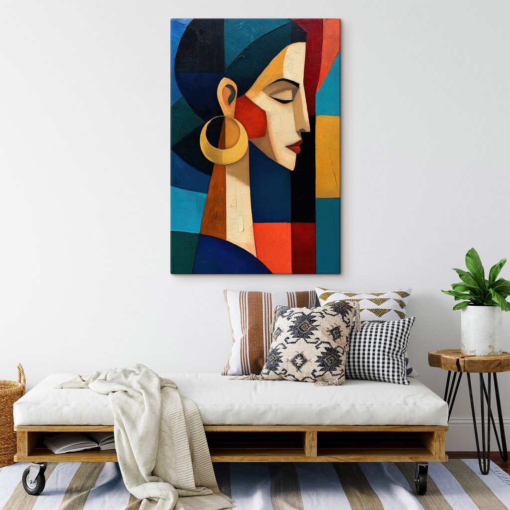 Vrouw met gouden oorbel — interieur 2