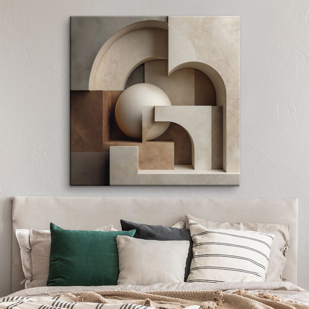 Bollen tussen gebogen doorgangen — interieur 2