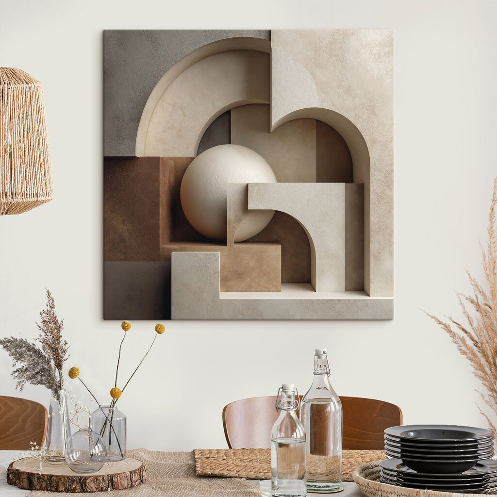 Bollen tussen gebogen doorgangen — interieur 1