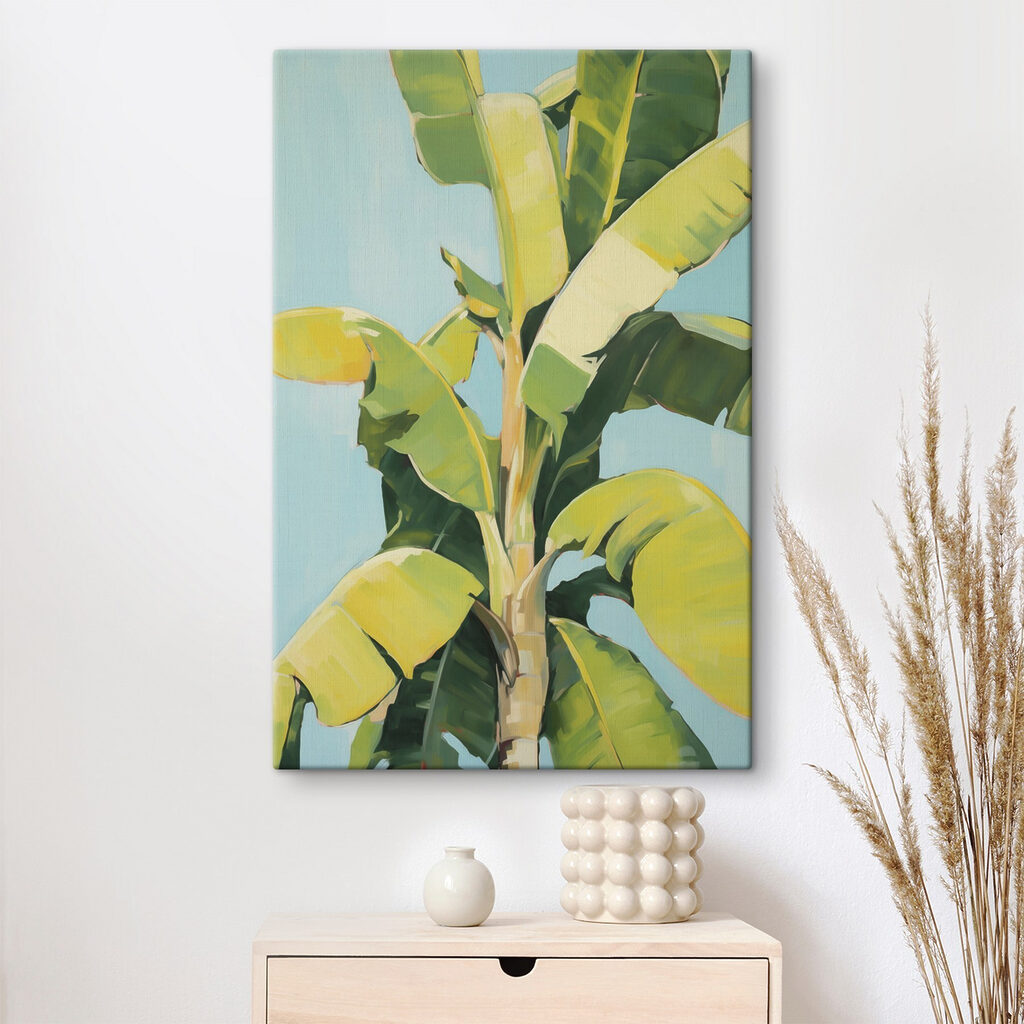 Groene bladen tussen geel — interieur 2