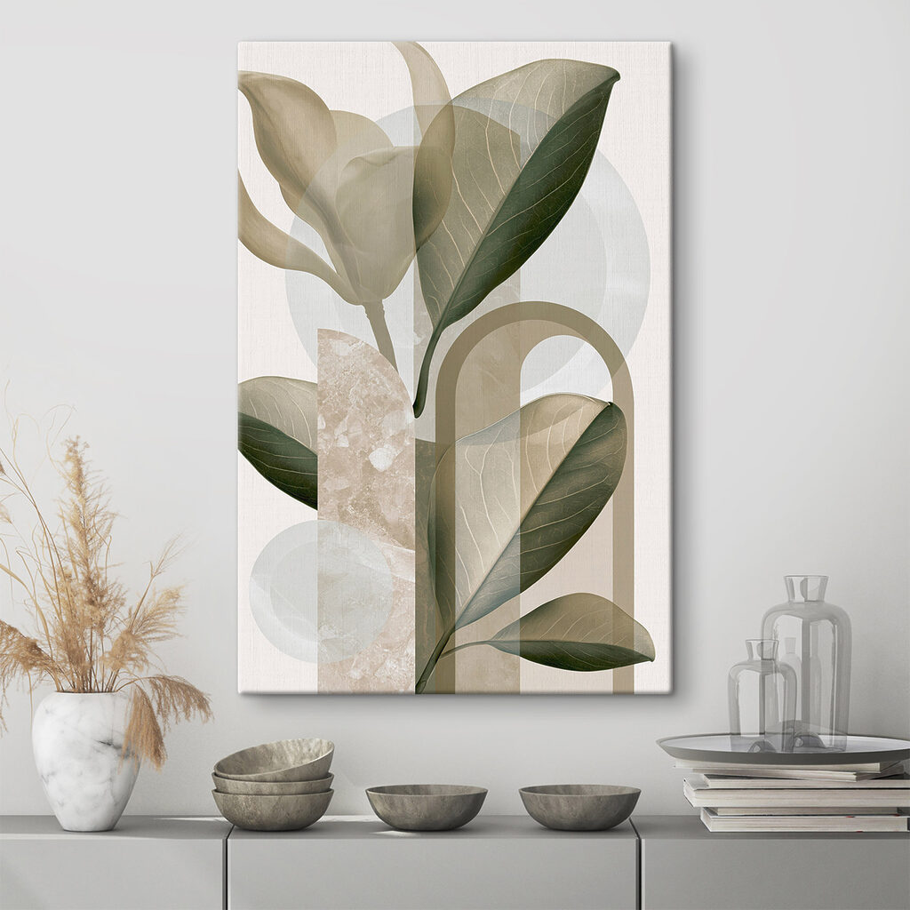 Groene bladeren tussen bogen — interieur 3