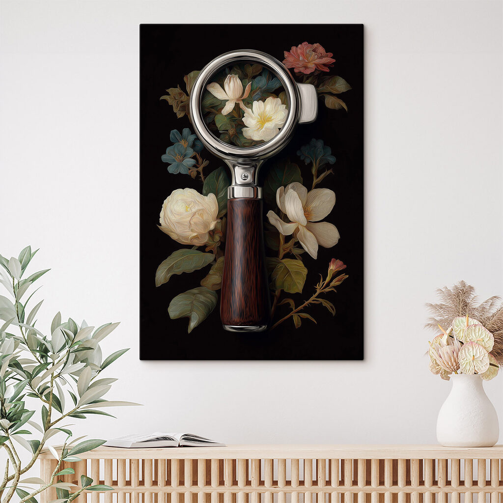 Bloemen onder een vergrootglas — interieur 2