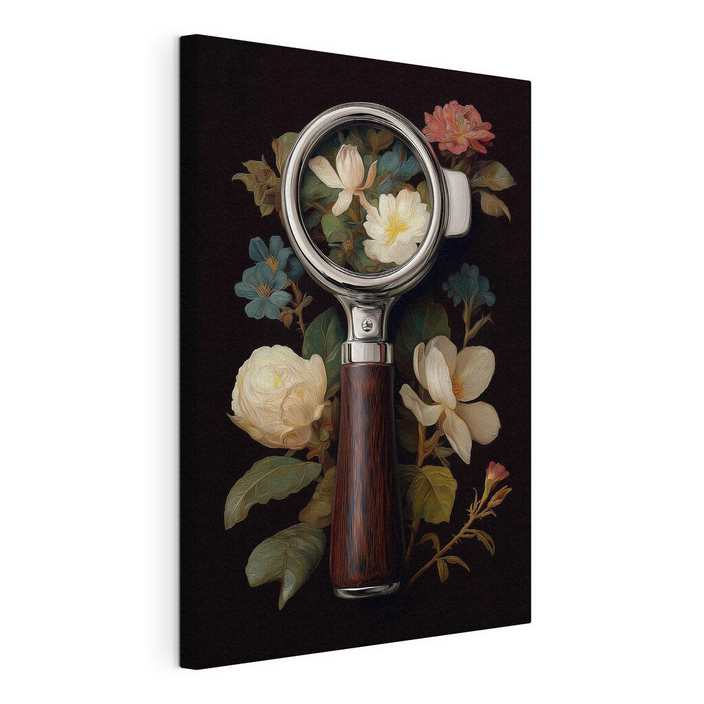 Bloemen onder een vergrootglas — productweergave