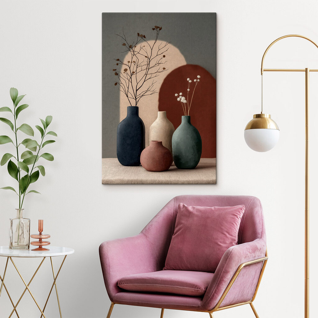 Takken tussen donkere vazen — interieur 1