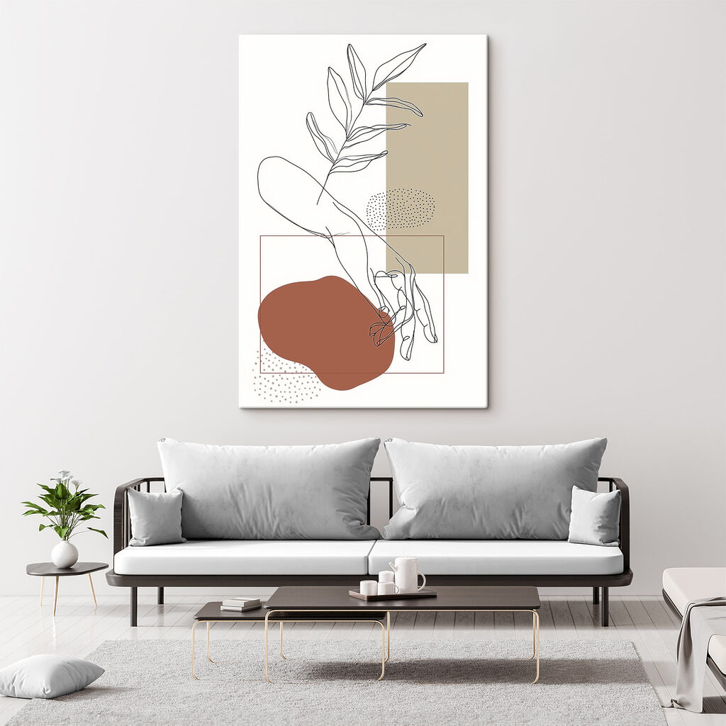 Handlijnen langs een bladtak — interieur 2