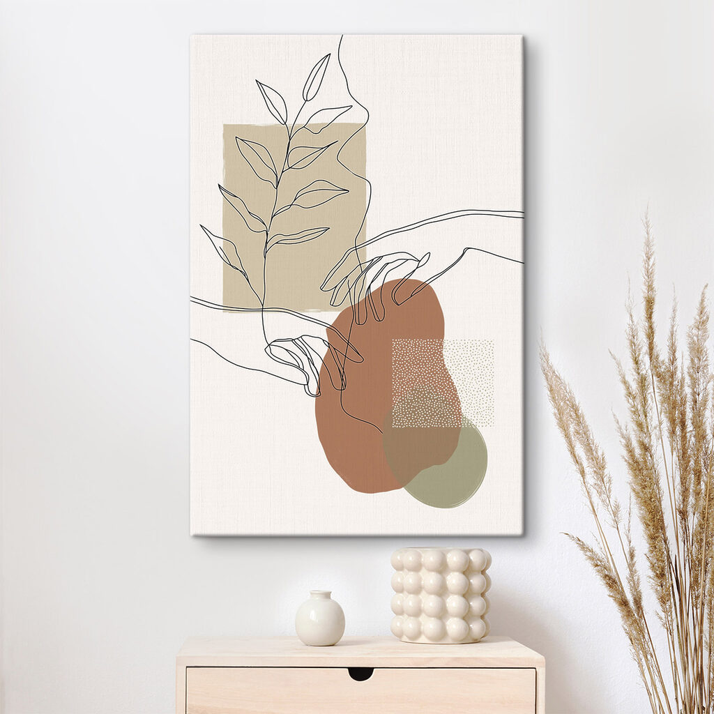 Handcontouren tussen terracotta vormen — interieur 1