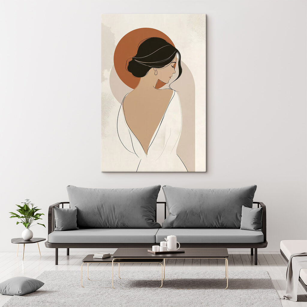 Witte jurk onder roestcirkel — interieur 1