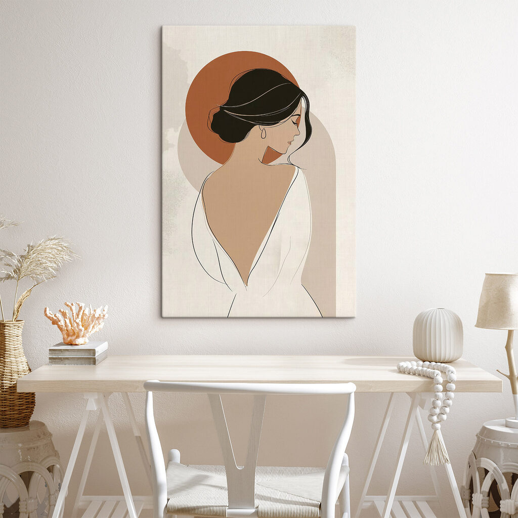 Witte jurk onder roestcirkel — interieur 2
