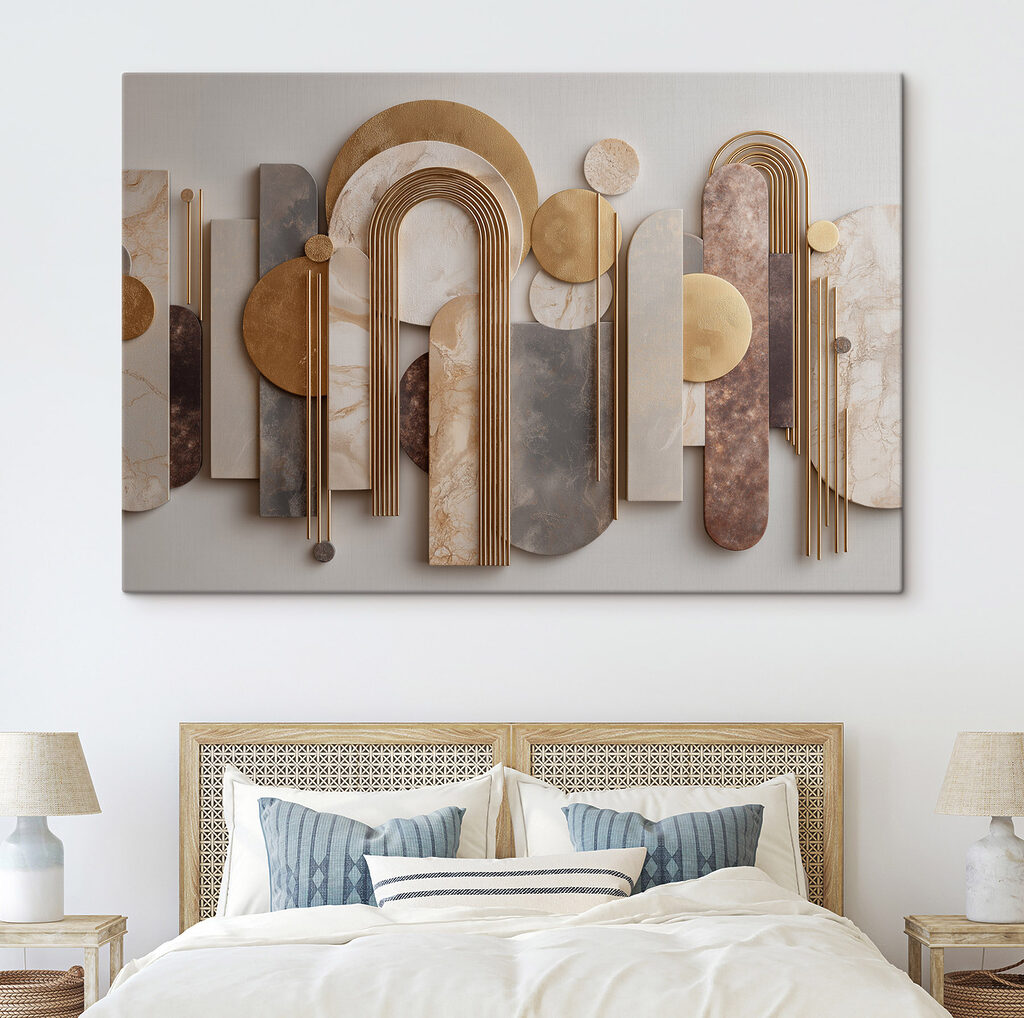 Ribbelbogen tussen hoge kleurvlakken — interieur 1