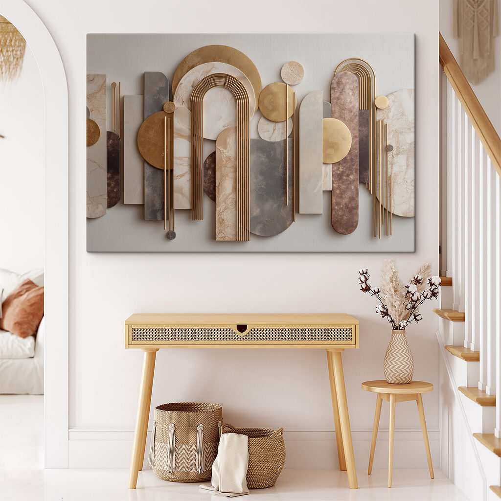 Ribbelbogen tussen hoge kleurvlakken — interieur 2
