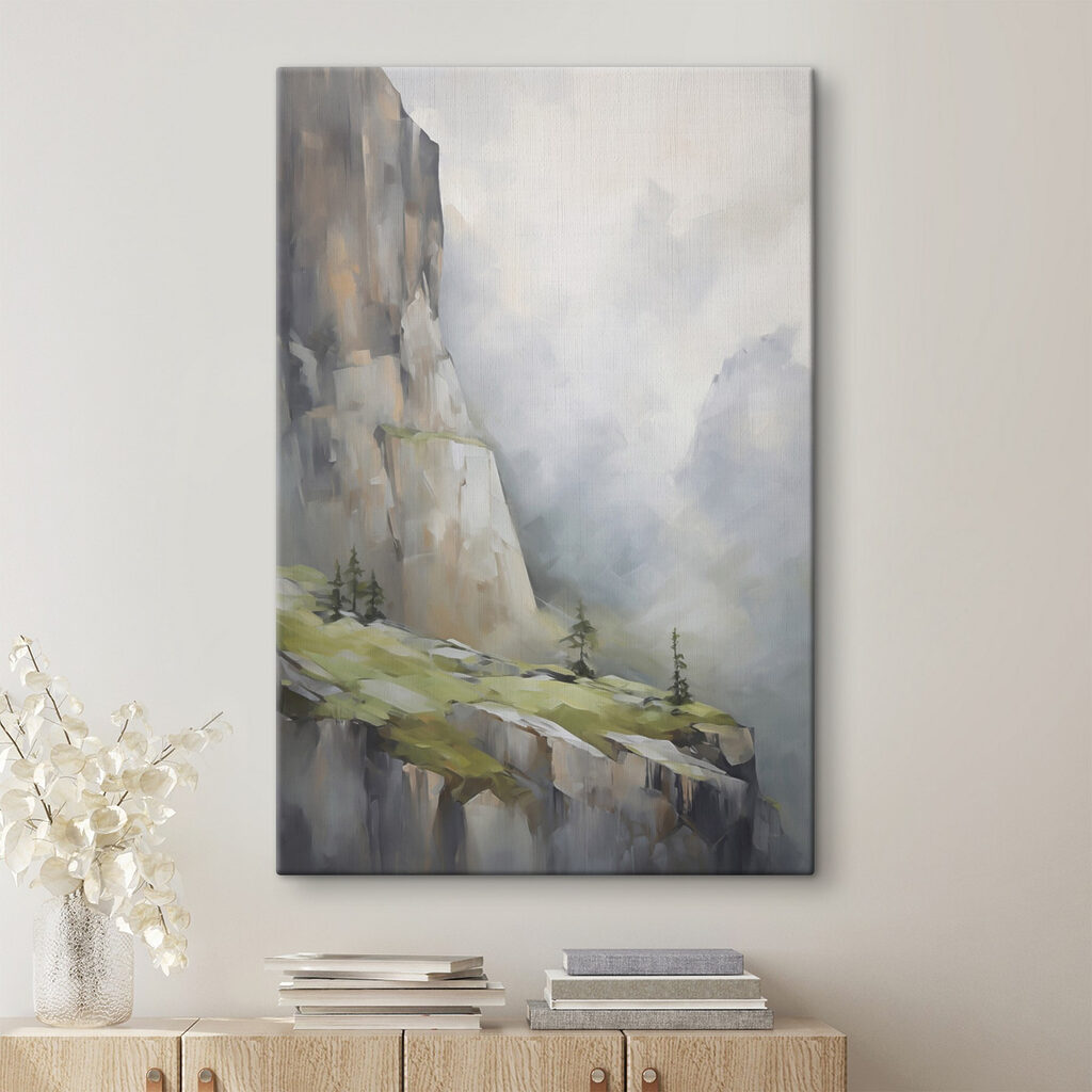 Nevel rond hoge rotswanden — interieur 2