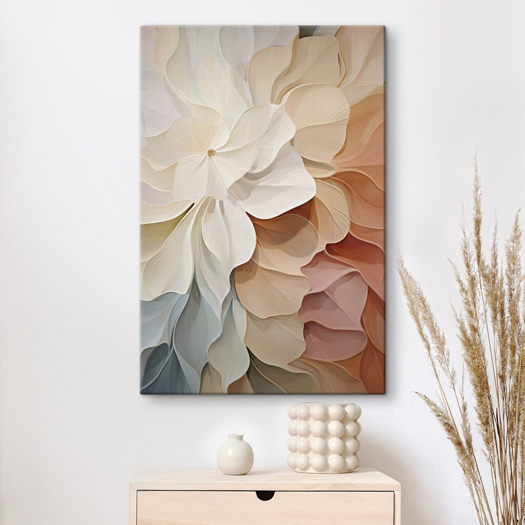 Bladplooien in lichte pasteltinten — interieur 2